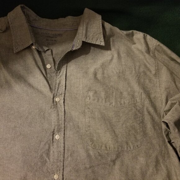 Faded Glory 3XL denim long sleeve shirt - Picture 2 of 5